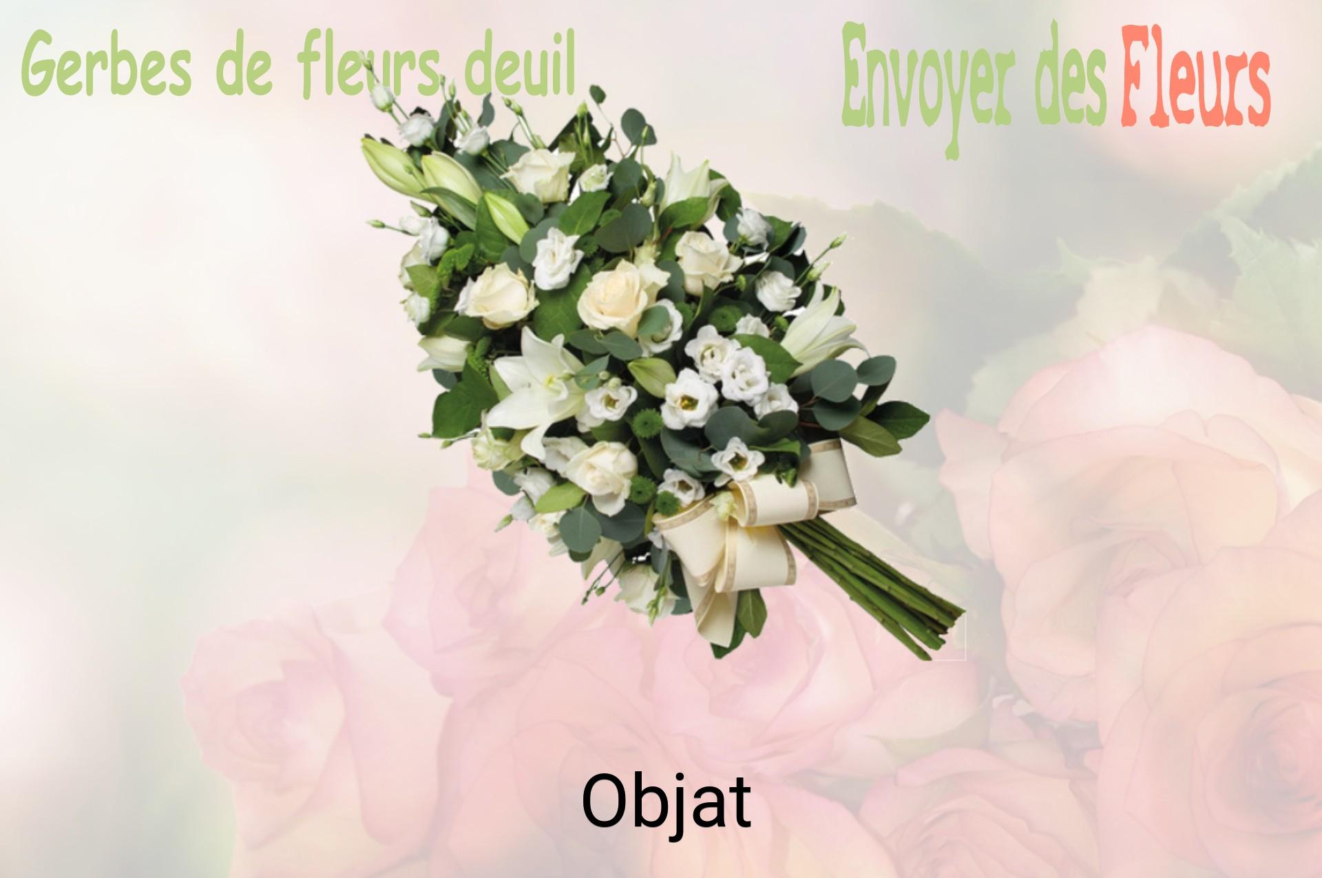 Gerbe de fleurs de deuil livrée à Objat